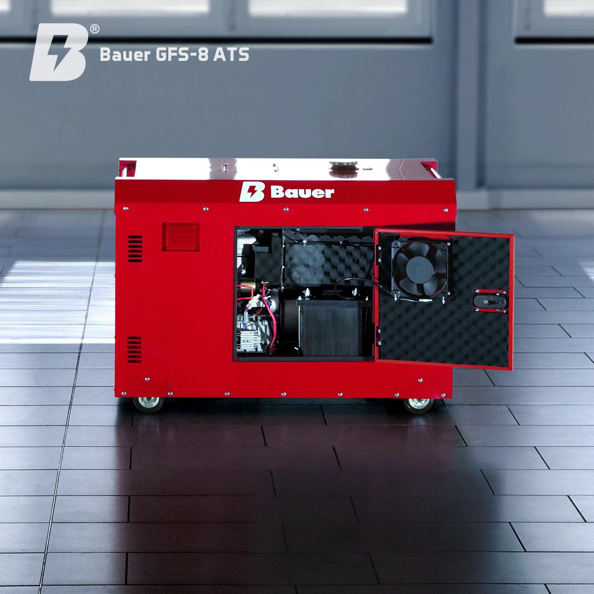 Bauer GFS-8, ATS, 230/400 Volt, Notstromgenerator / Notstromaggregat, Diesel