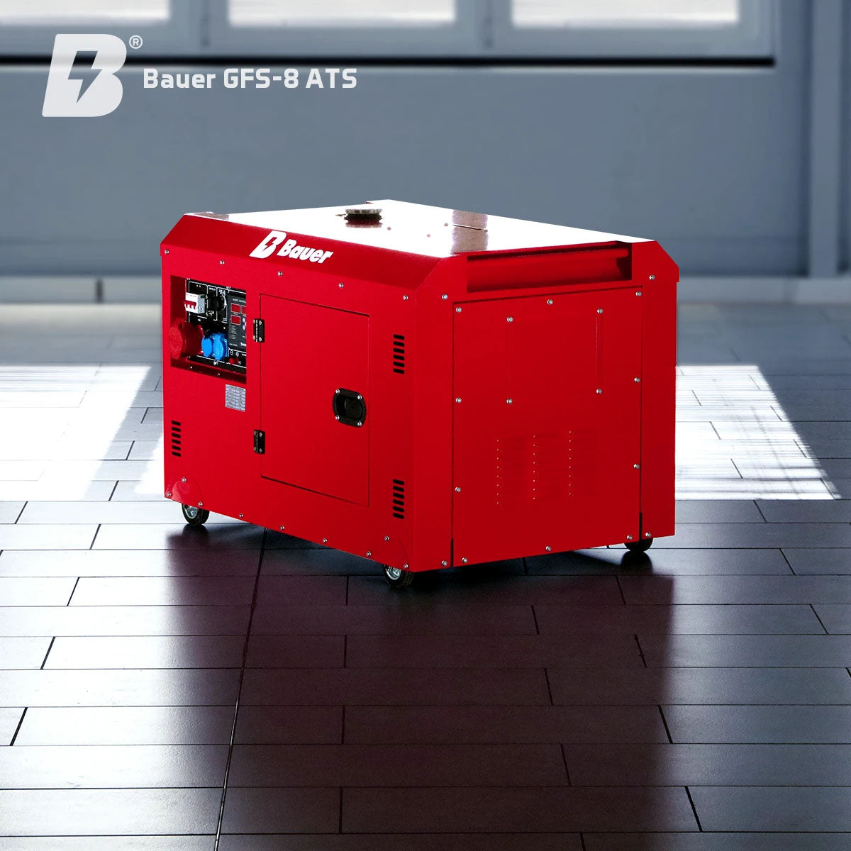 Bauer GFS-8, ATS, 230/400 Volt, Notstromgenerator / Notstromaggregat, Diesel