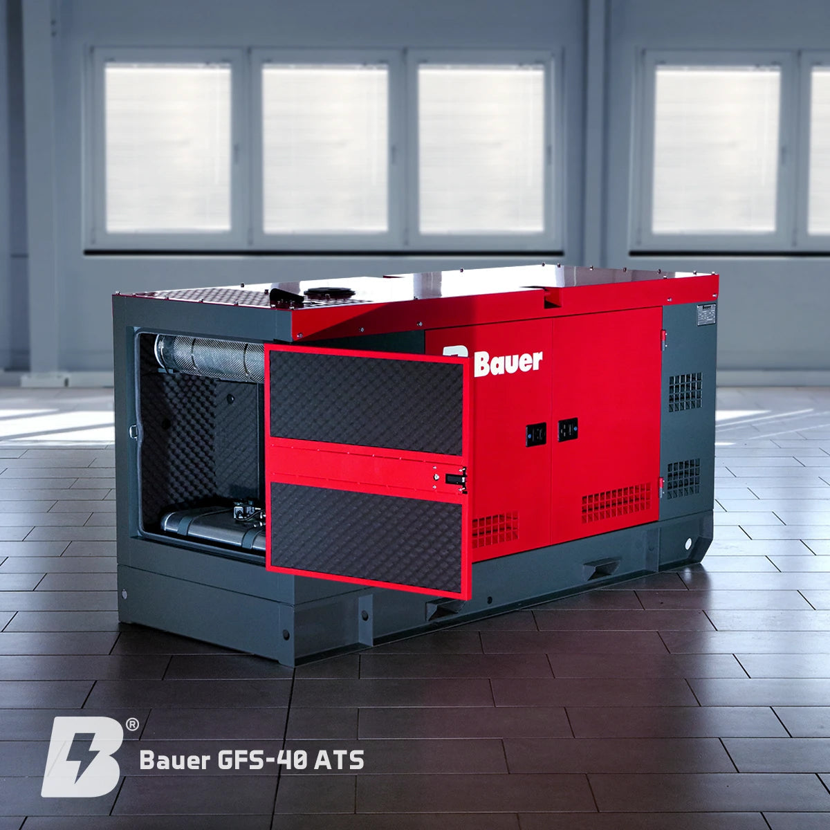 Bauer GFS-40 ATS, 40 kW/50 kVA Notstromgenerator / Notstromaggregat